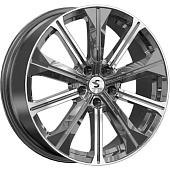 K&K КР013 7x19 5*108 ET33 DIA60.1 Diamond gloss graphite Литой