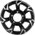 Khomen KHW 1505 5.5x15 5*139.7 ET5 DIA108.1 Black-FP Литой