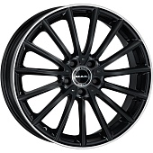 MAK Komet 8x19 5*112 ET43 DIA66.6 Gloss Black Mirror Ring Литой