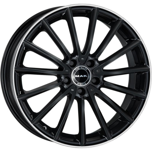 MAK Komet 7.5x17 5*112 ET36 DIA66.6 Gloss Black Mirror Ring Литой