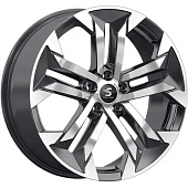 K&K КР015 7.5x19 5*114.3 ET40 DIA64.1 Diamond black gris Литой