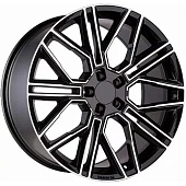 Khomen KHW 2101 9.5x21 5*120 ET49 DIA72.6 Black-FP Литой