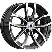 K&K Фрост 6.5x15 5*100 ET45 DIA67.1 Алмаз черный Литой