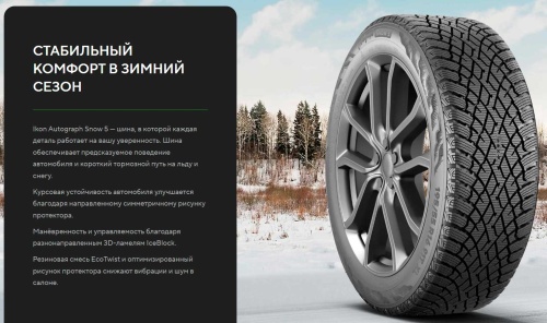 Ikon Tyres Autograph Snow 5 245/40 R20 99T XL купить с доставкой