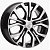 Khomen KHW 1608 6.5x16 5*108 ET45 DIA60.1 Black-FP Литой