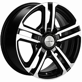 Khomen KHW 1602 6.5x16 5*139.7 ET40 DIA98.5 Black Литой