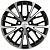 Khomen KHW 1705 7x17 5*108 ET40 DIA60.1 Black-FP Литой