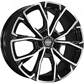 Khomen KHW 1907 7.5x19 5*114.3 ET45 DIA60.1 Black-FP Литой