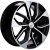 Khomen KHW 1703 7x17 5*112 ET40 DIA57.1 Black-FP Литой