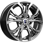 K&K Аламида 6x15 5*100 ET45 DIA67.1 Блэк платинум Литой