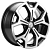 Khomen KHW 1710 6.5x17 5*108 ET33 DIA60.1 Black-FP Литой