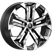K&K КР015 7.5x19 5*108 ET38 DIA60.1 Алмаз черный Литой