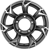 Khomen KHW 1505 5.5x15 5*139.7 ET5 DIA98.5 Gray-FP Литой