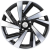Khomen KHW 1801 7.5x18 5*108 ET40 DIA60.1 Black-FP Литой Khomen KHW 1801 7.5x18 5*108 ET40 DIA60.1 Black-FP Литой