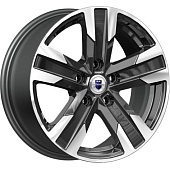 K&K Висмут 7x16 5*112 ET45 DIA66.6 Алмаз черный Литой